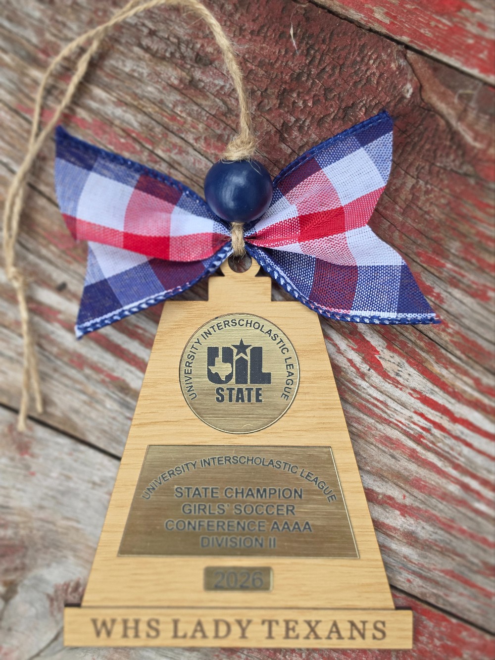 2026 Wimberly High School Girls' Championship Trophy Ornament & Keychain