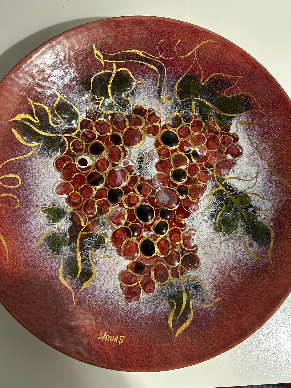 MCM SASCHA BRASTOFF ENAMEL/COPPER GRAPES 12