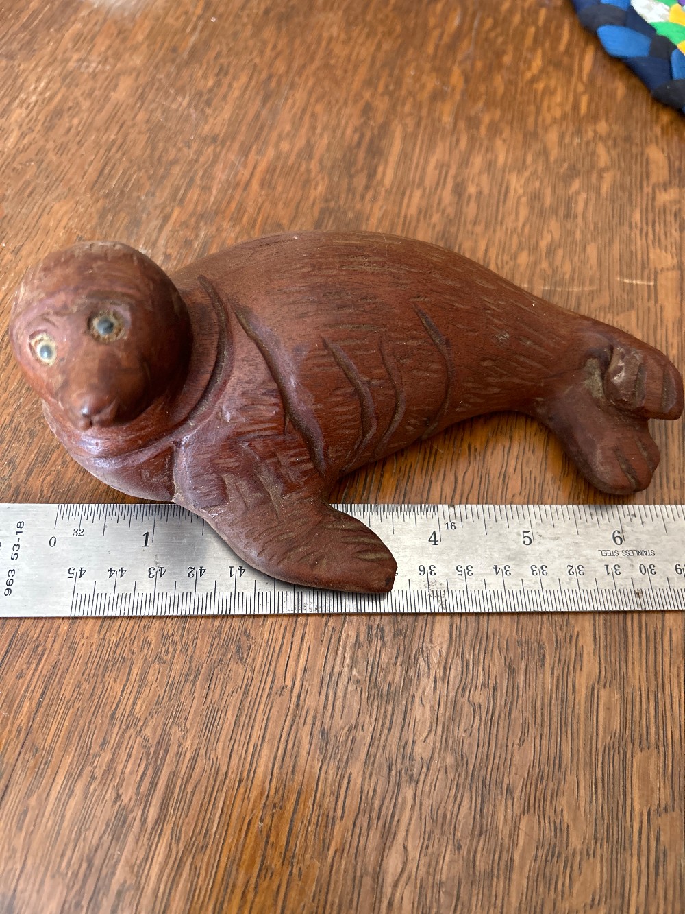 Signed Hand Carved Sea Lion
