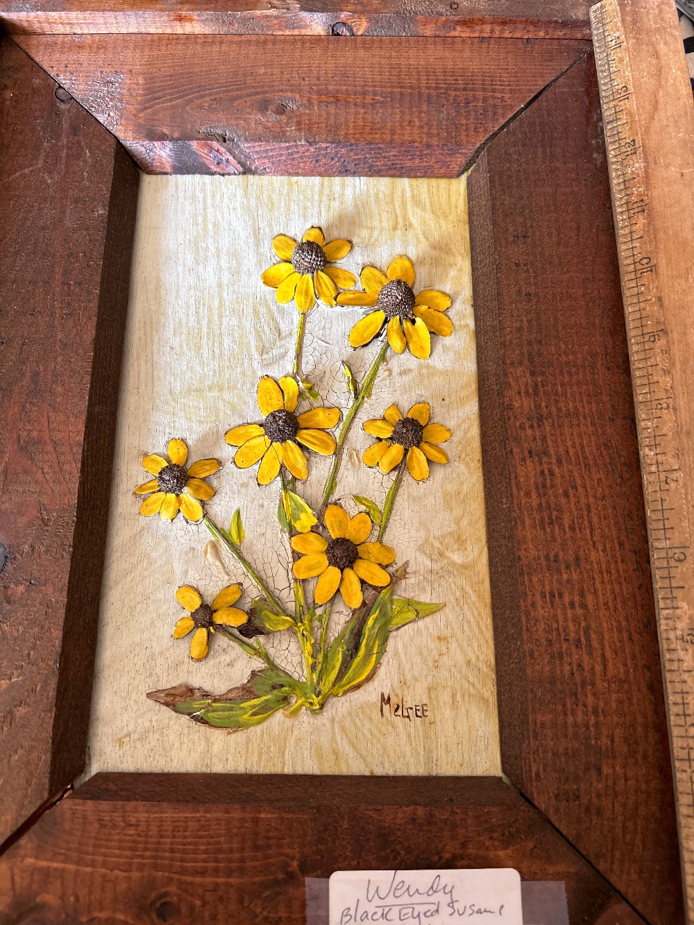 Signed “Black eyed susans” Art