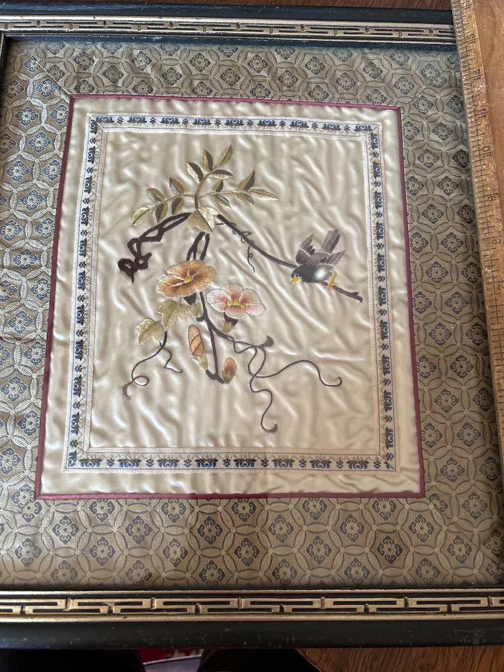 Framed Silk Embroidery