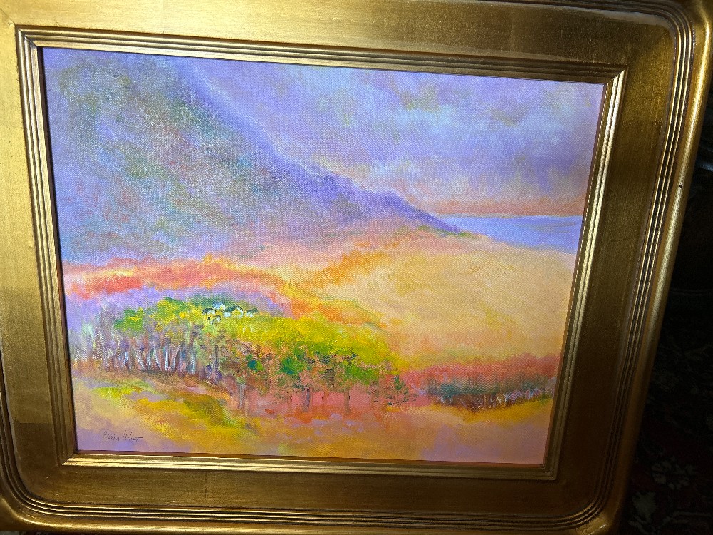Signed  ELINOR WHITE (1931 - 2025) “At Sunset”