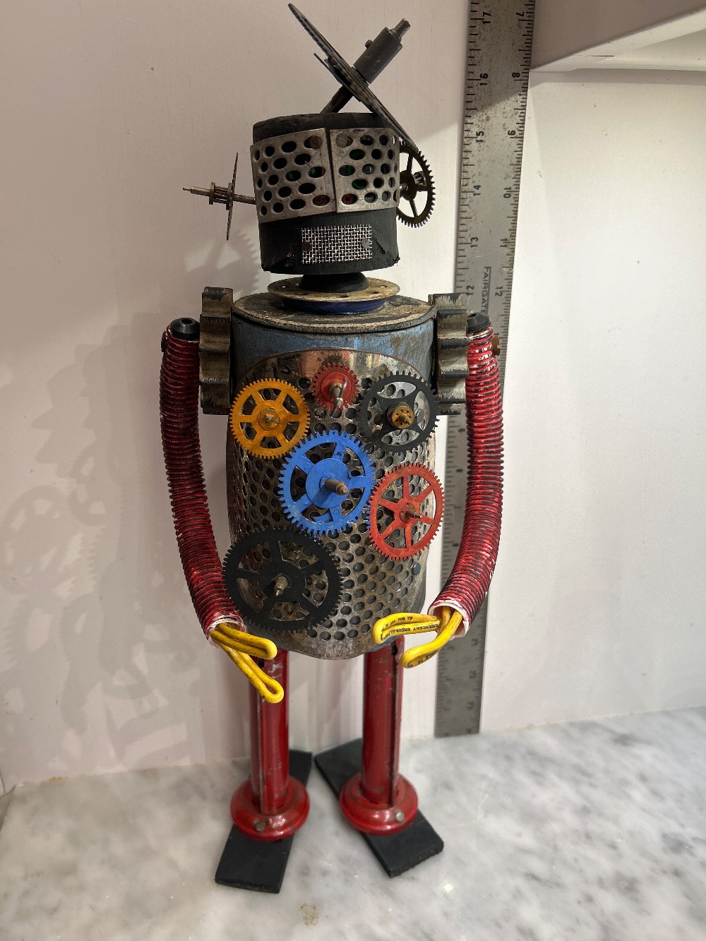17” “Rotor” Signed Kent Greenbaum Rusty Nut Robot