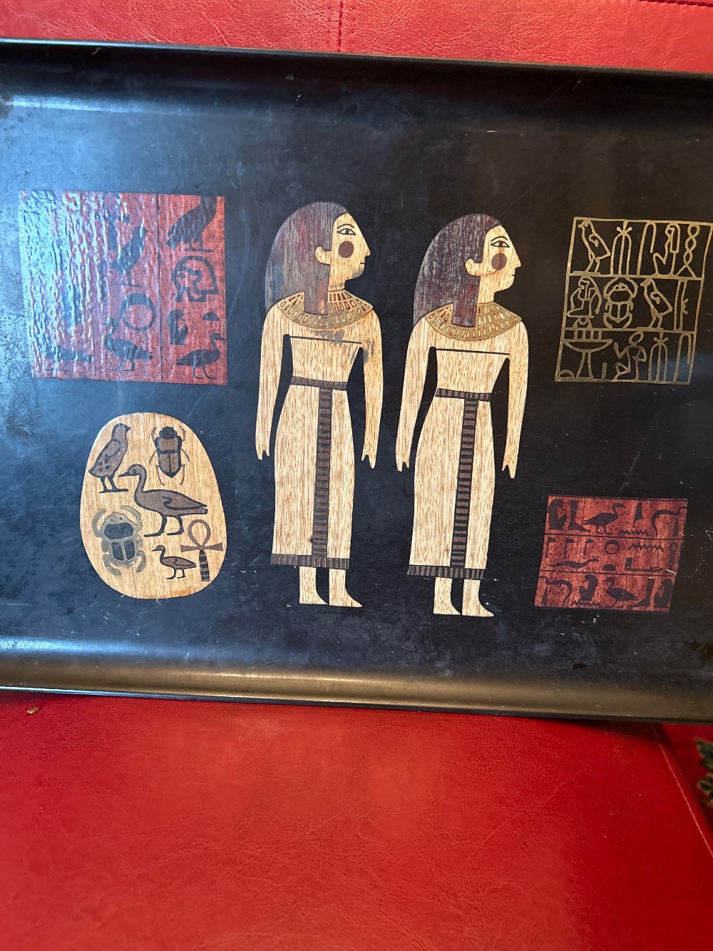 Couroc Egyptian TRAY 18” x 12.5” x 1.5”