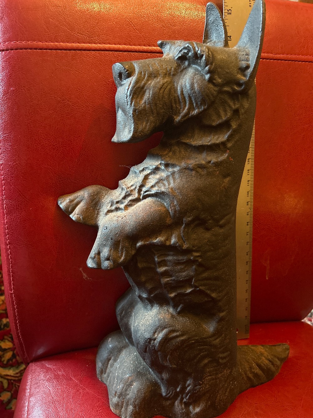 15” CAST IRON SCOTTIE DOORSTOP