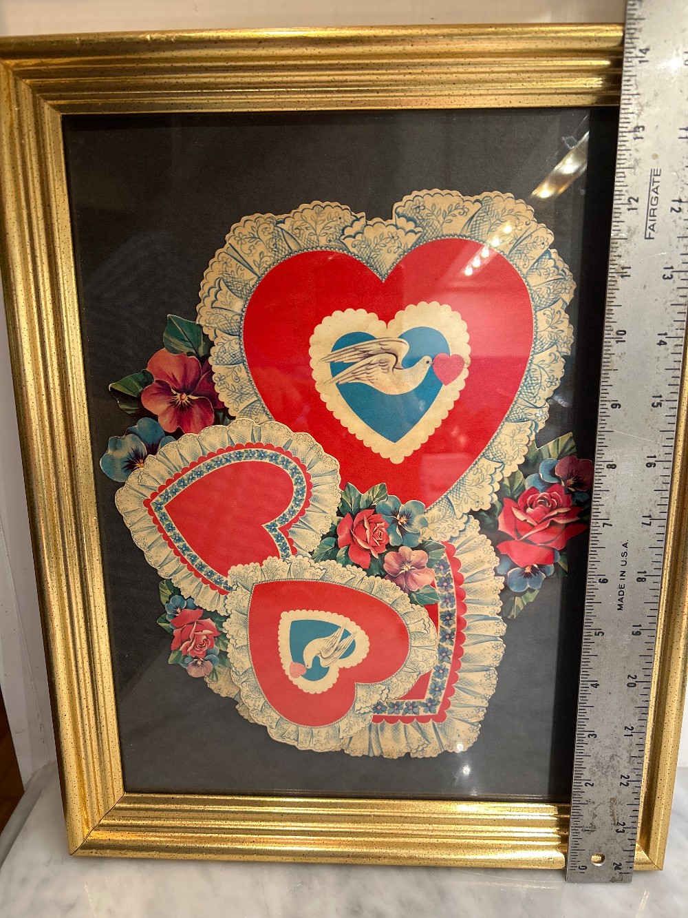 Framed EUREKA VALENTINE DIE CUTS