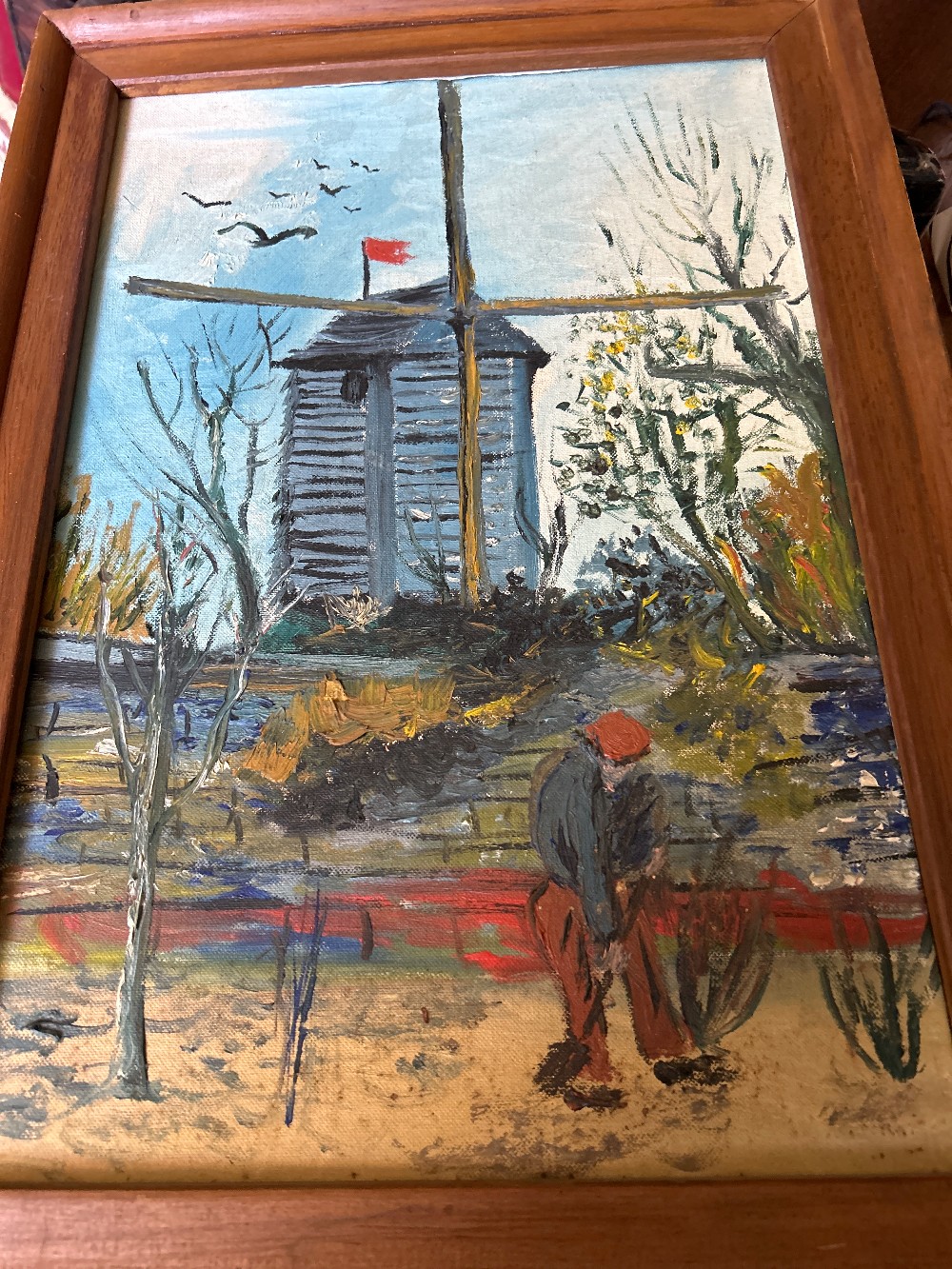 14x20”After Van Gogh “Le Moulin de Galotte” Montmayre