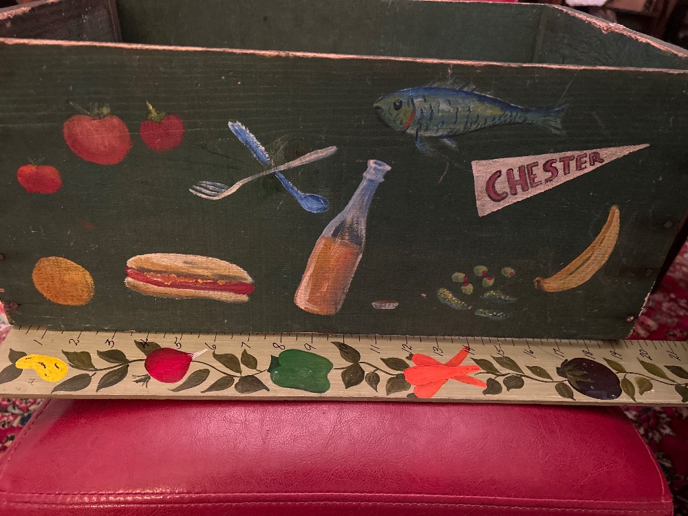 9x12x19” Folk Art Painted BOX