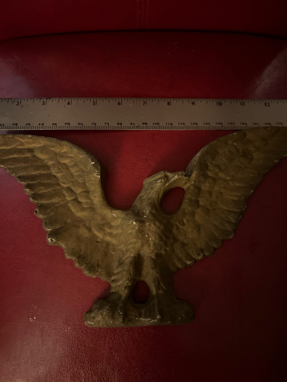 14 x 7” Cast Metal Eagle Patriotic Wall Display USA
