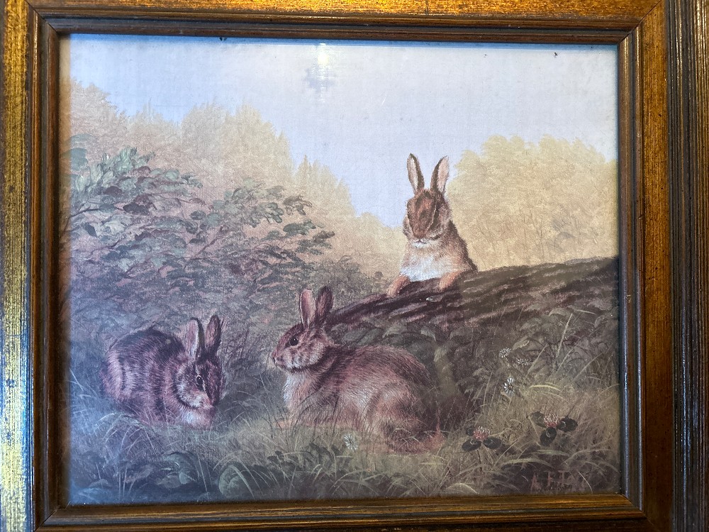 “Rabbits on a Log” Arthur Fitzwilliam Tait (1819–1905)