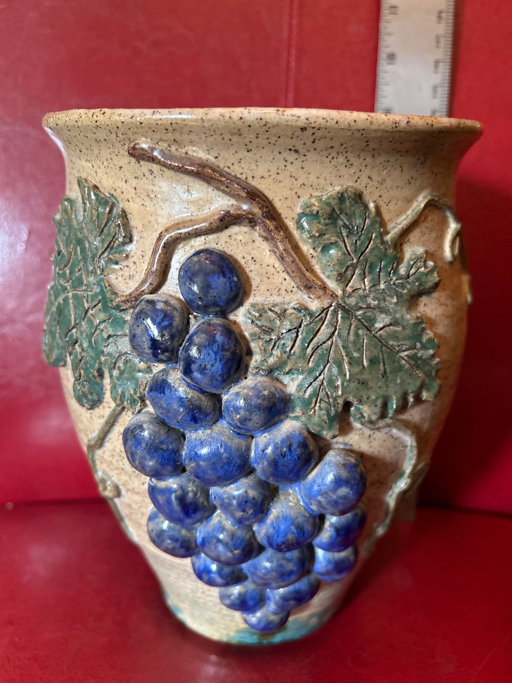 8” Malsnee Studio Grape VASE