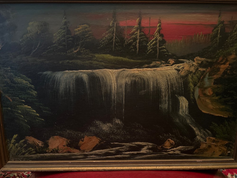 “BLACKWATER FALLS” ERNEST HERTIG (1903-1971)OIL
