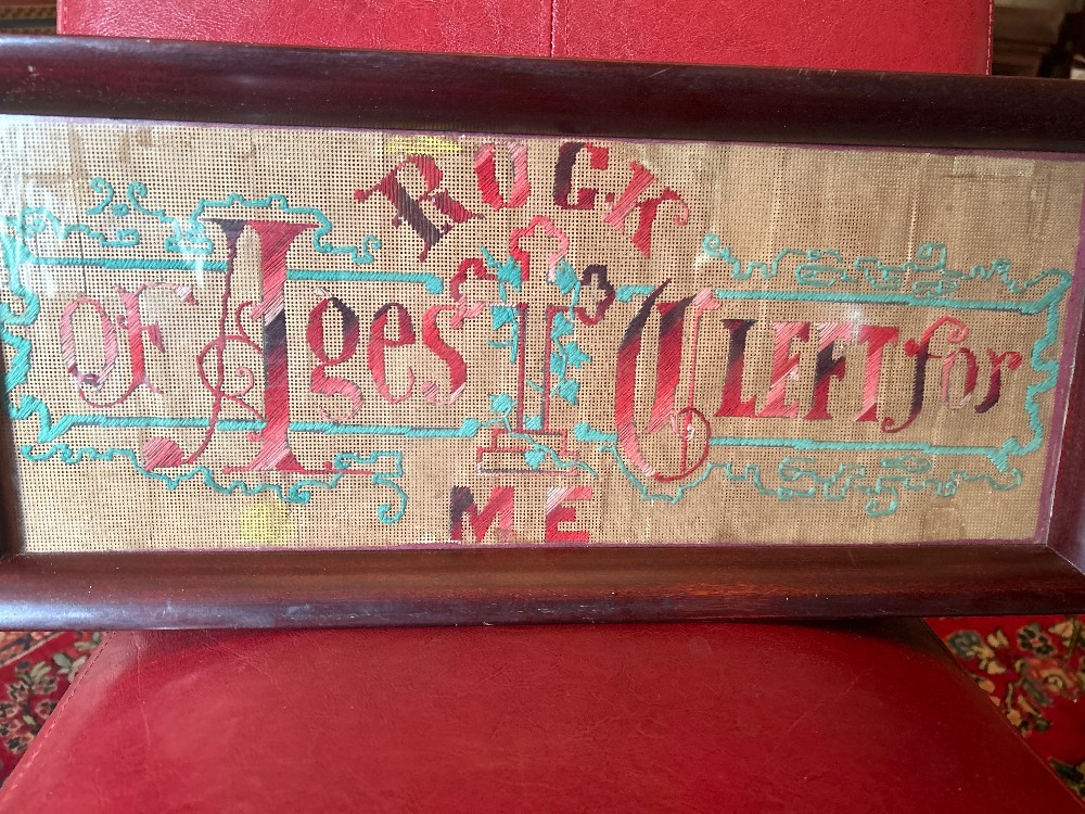 1800's “Rock of Ages” Striking Punch Paper Motto