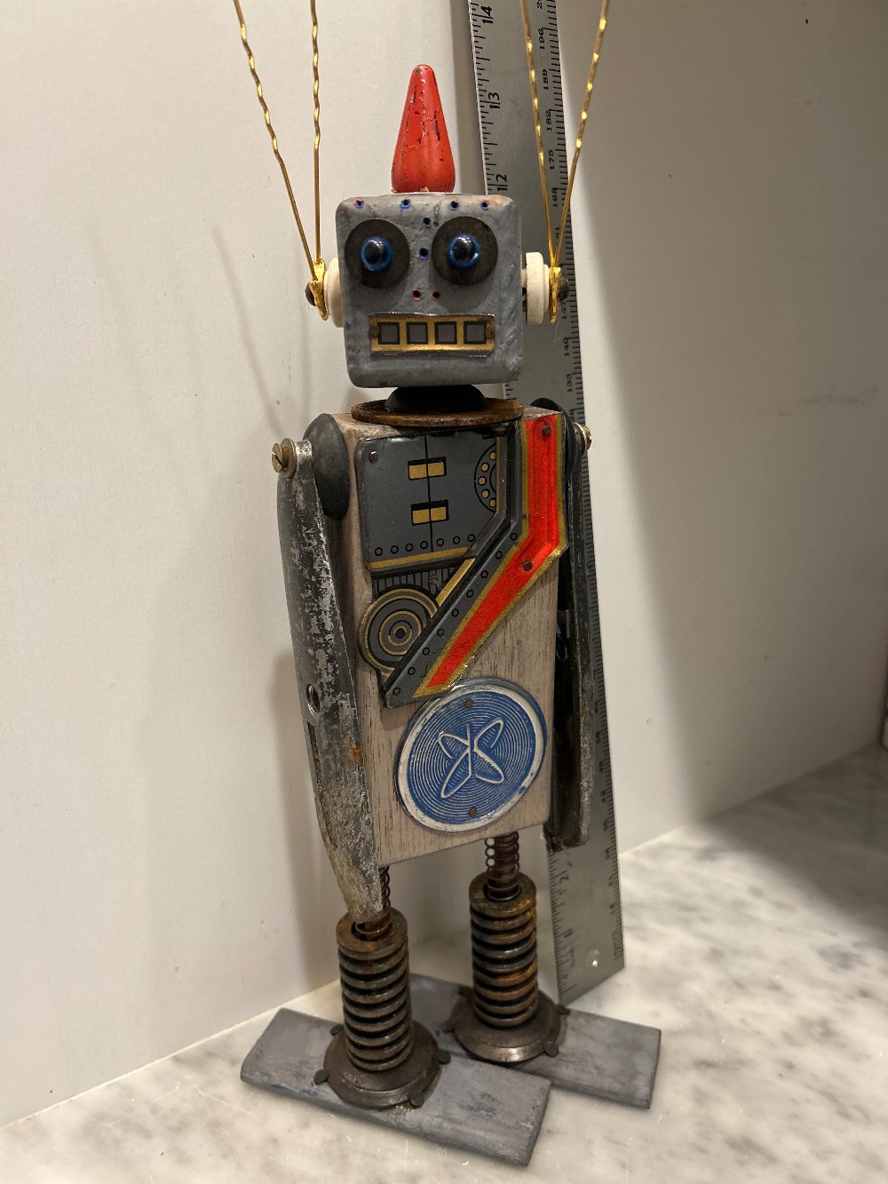 12” “Ding” Robot Signed Kent Greenbaum