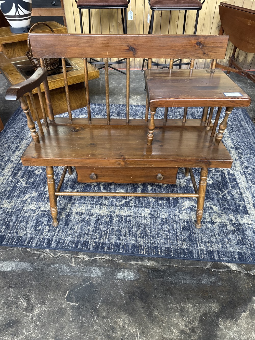 Hall Bench w/Drawer Writing Bench