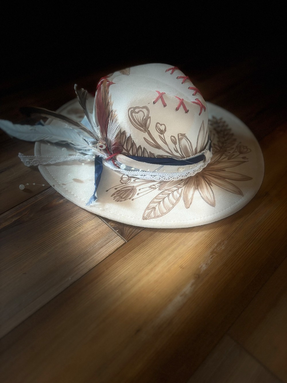 Beige Cowgirl Hat