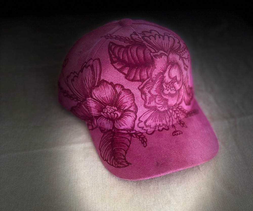 Flowers Trucker hat- pink