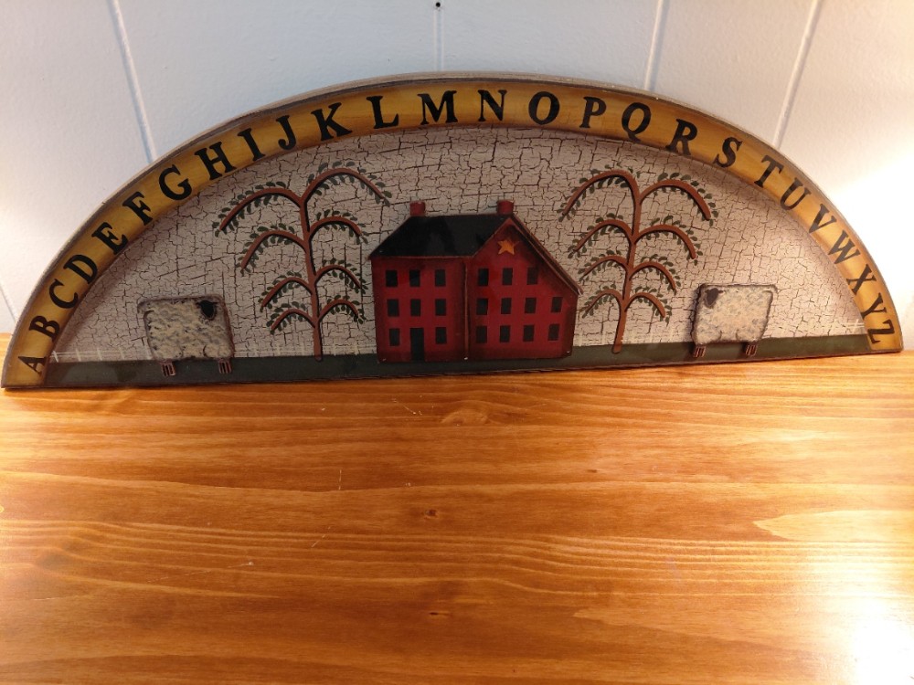 Wood Alphabet Overdoor Sign