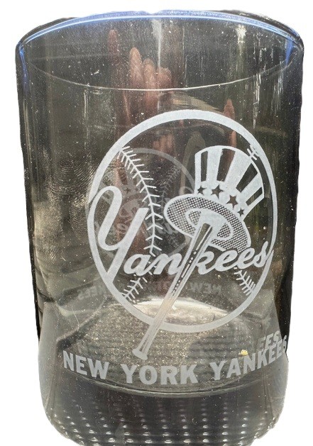 NY Yankees Smoke Colored Cocktail Tumbler