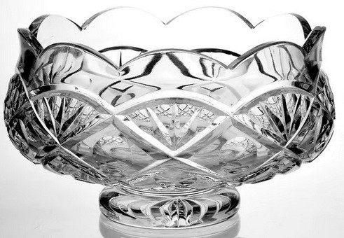 Waterford crystal footed bowl (Doors of Dublin)