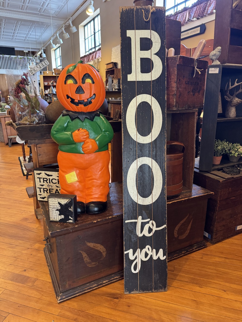 VINTAGE PUMPKIN HEAD SCARECROW 31