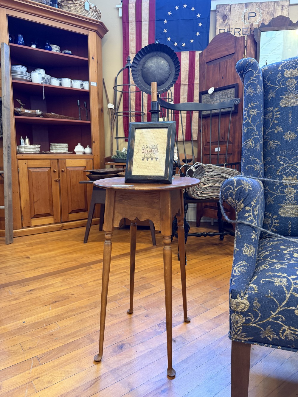 Birdseye & Tiger Maple Oval Tea Table, 20