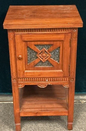 Single-door nightstand with etched glass #5122743 LEE  G3