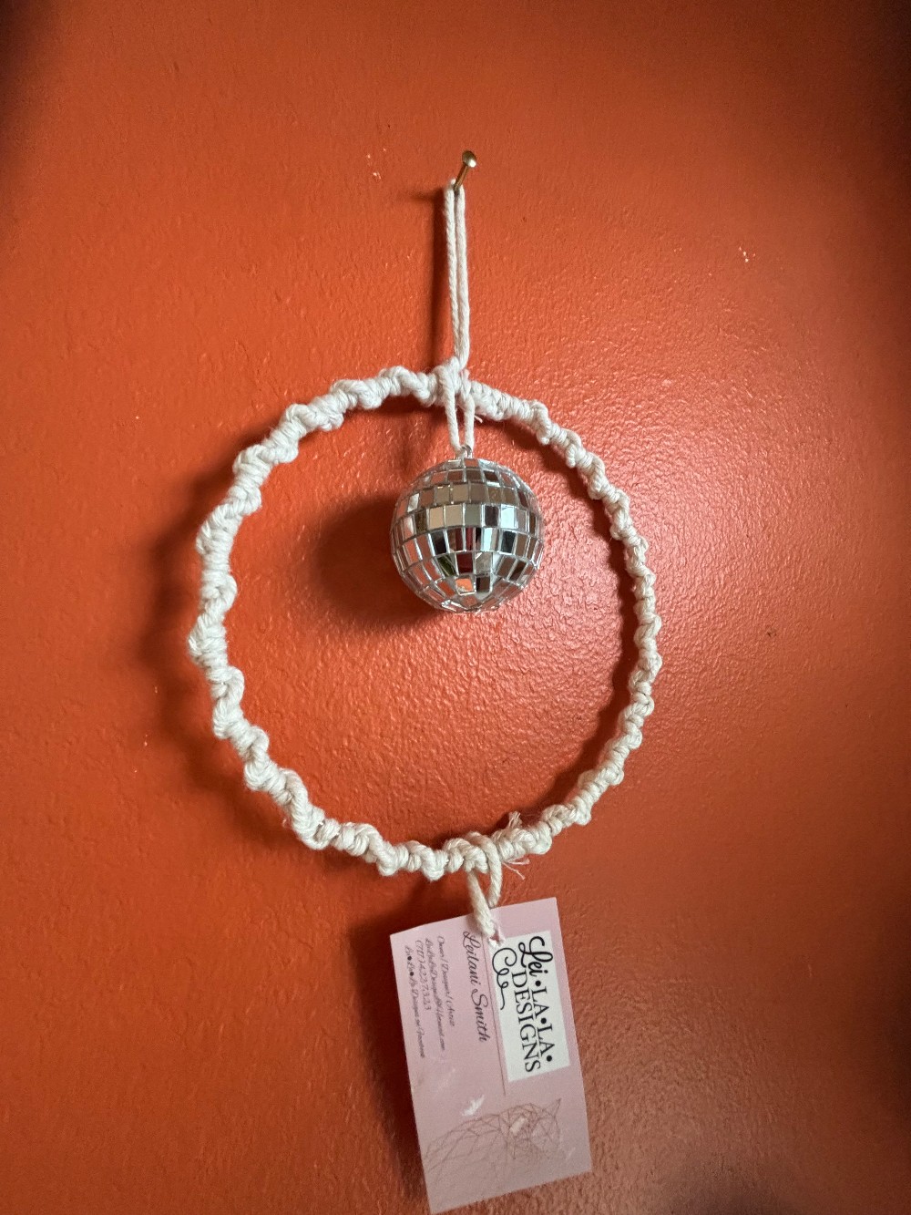 Small disco ball sun catcher