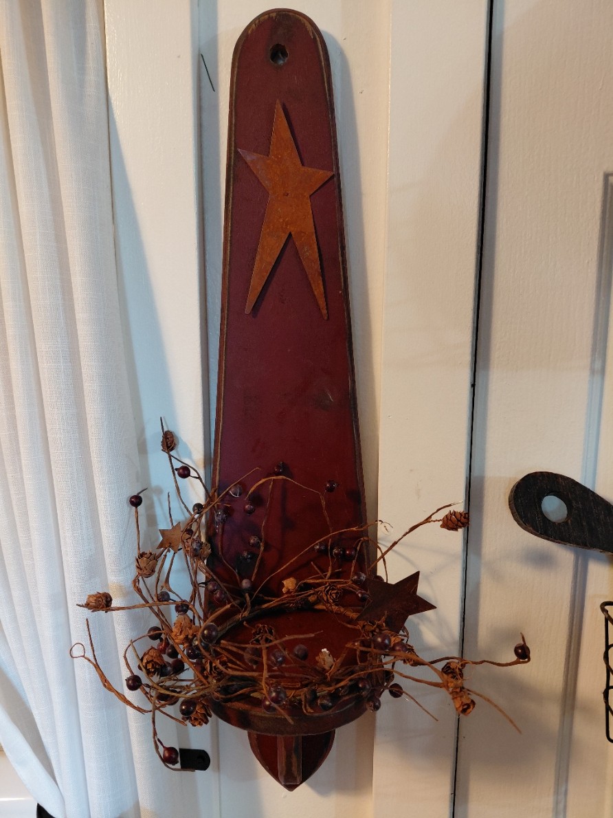 Primitive Wood Wall Sconce
