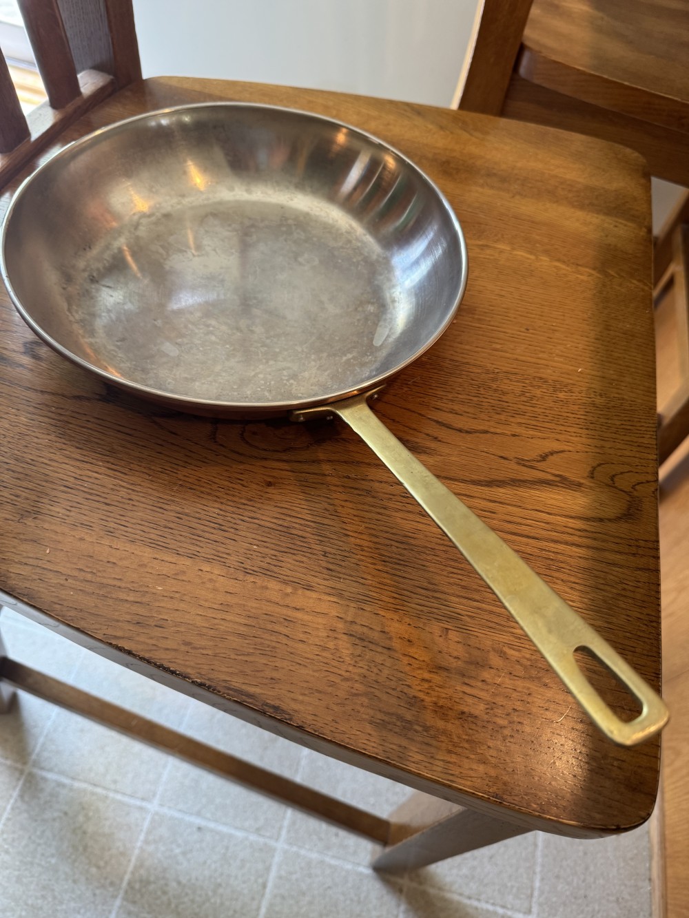 Copper/Stainless steel/Brass 10 inch skillet
