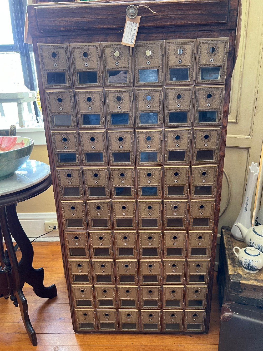 KR Vintage Brass front postal cabinet, price is firm