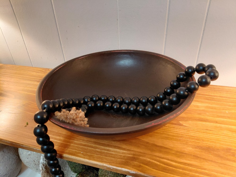 Large Rustic Wood Bowl