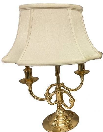 Vtg Double Candlestick Bouillette Lamp  #5091252
