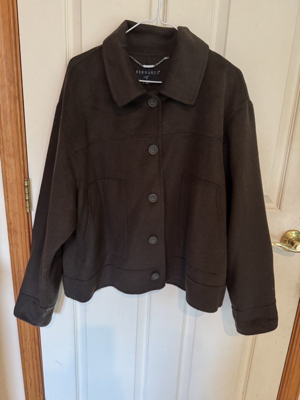 Bernardo Dark Brown Jacket. XXL Like new
