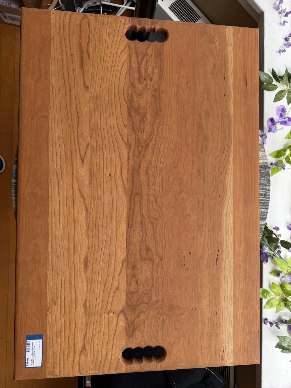 Large Cherry Board/Stovetop Cover/Charcuterie, FIRM