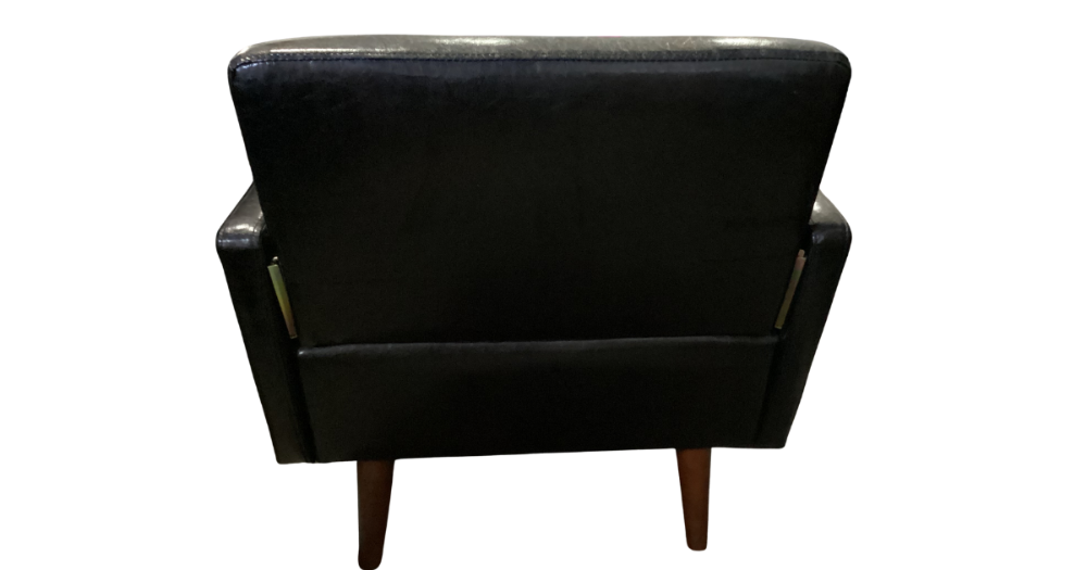 Black leather executive chair