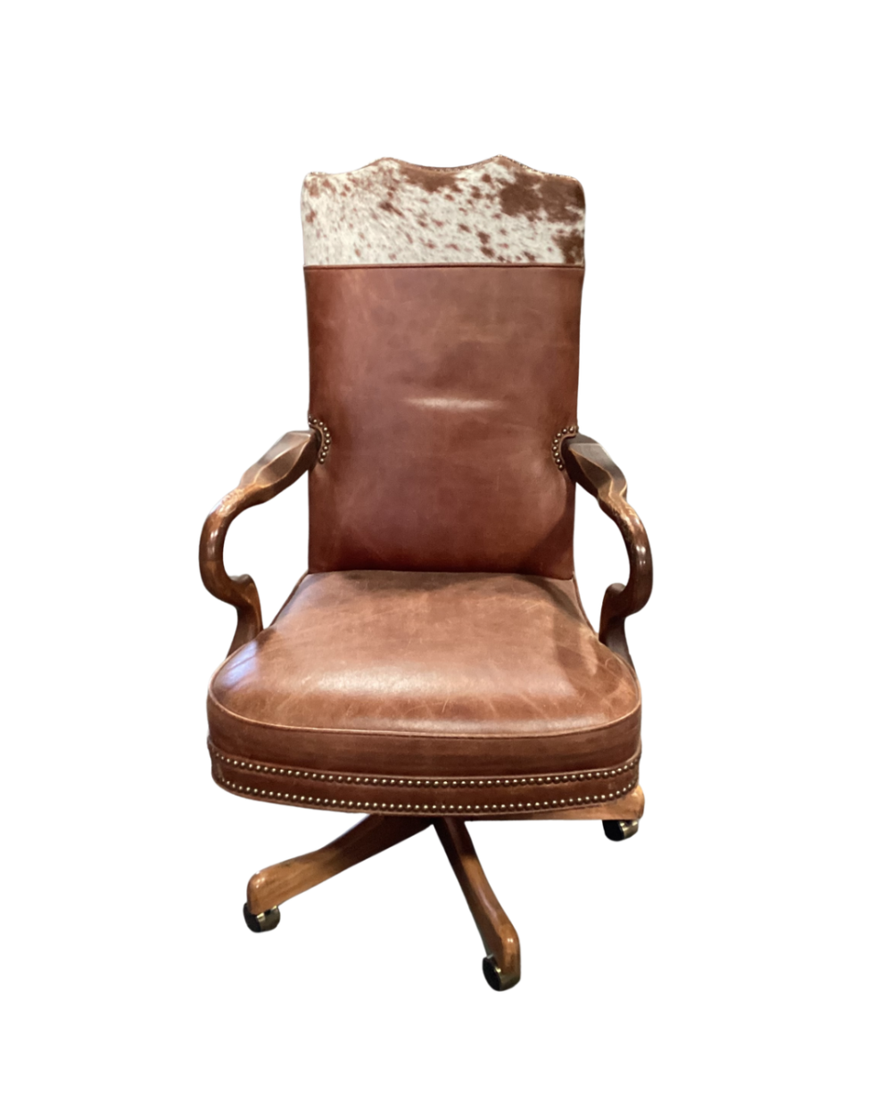 Cowhide office chair