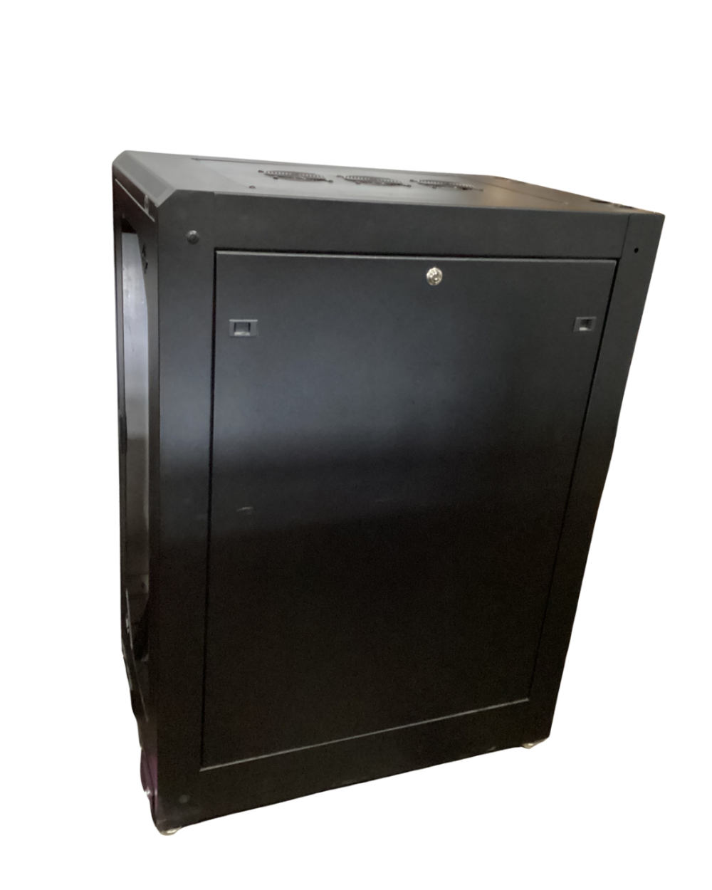 Network or server cabinet with glass door
