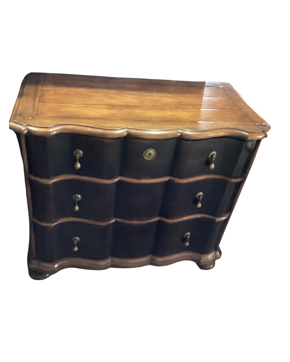 Cherry wood dresser to black