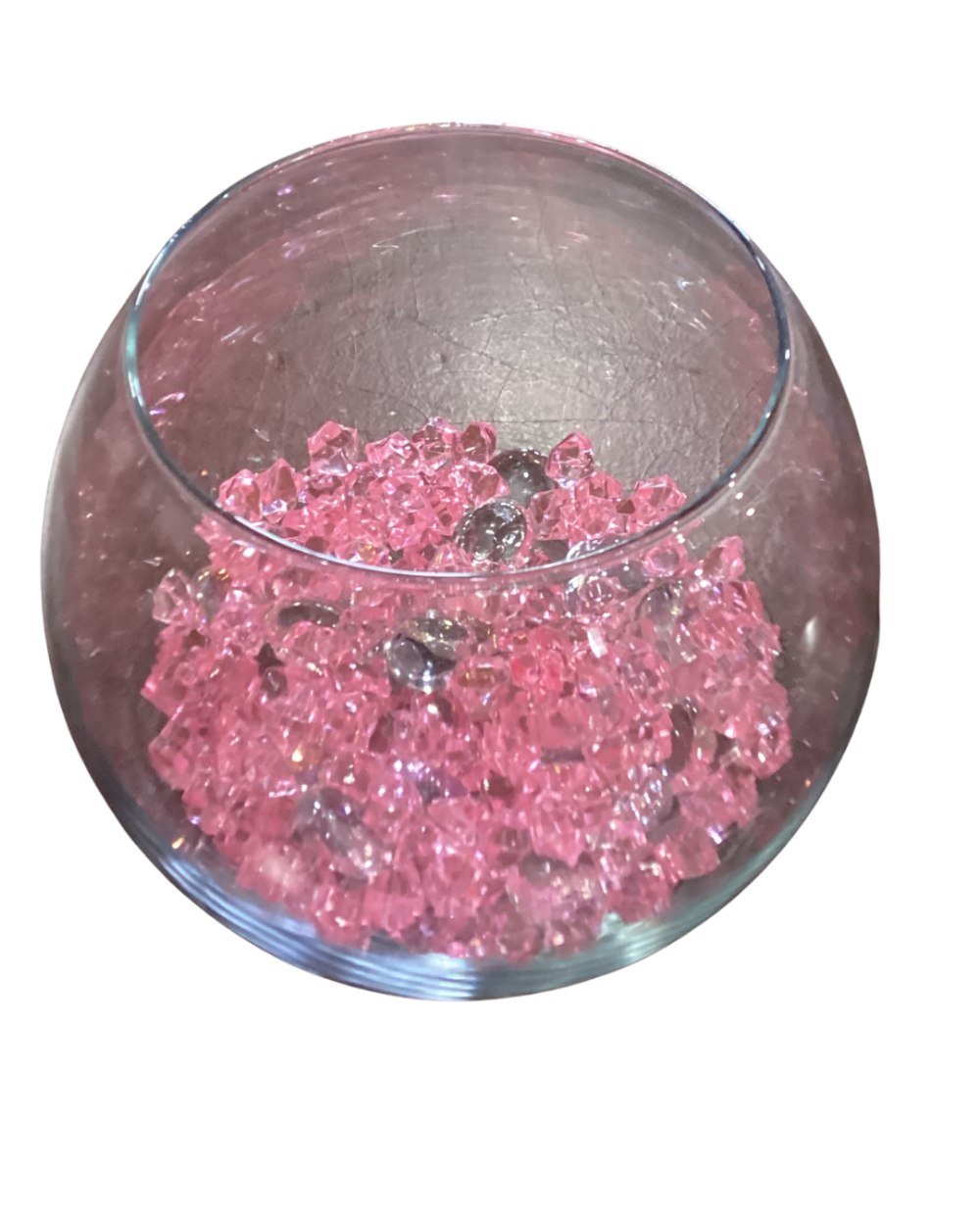 Glass bubble bowl vase