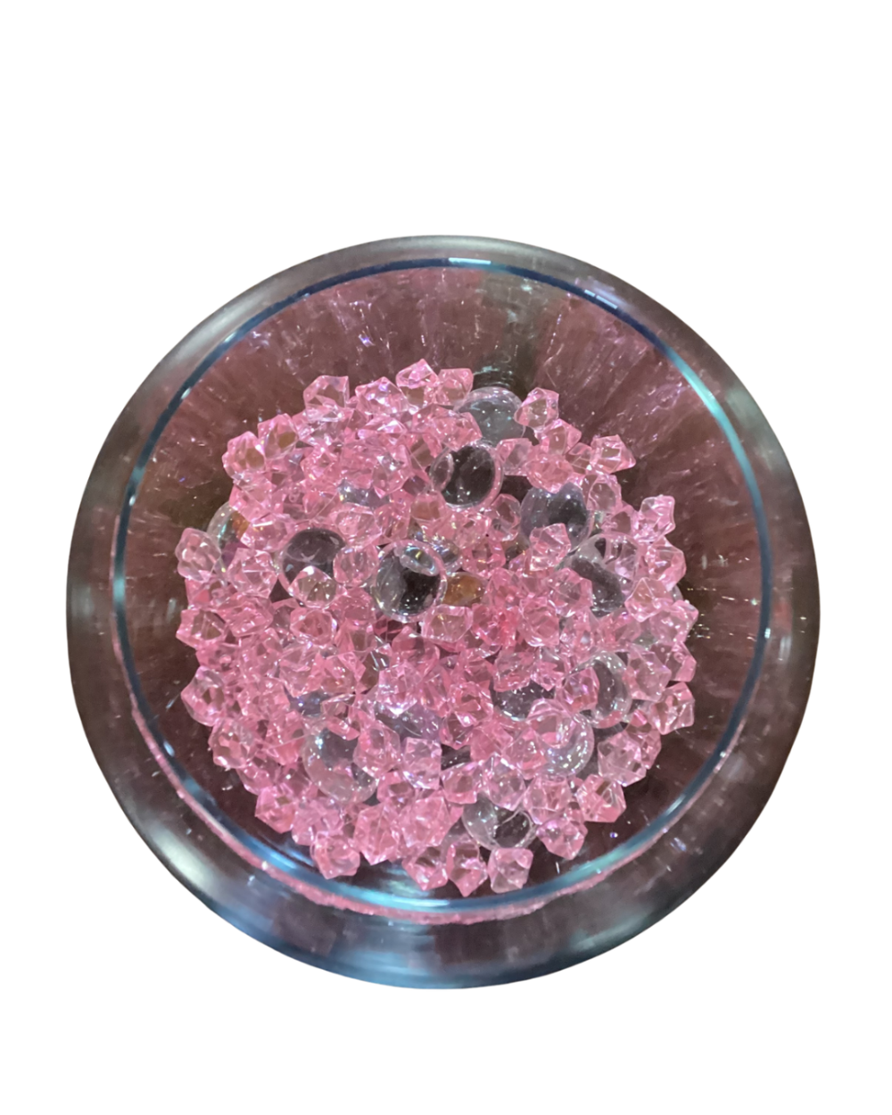 Glass bubble bowl vase