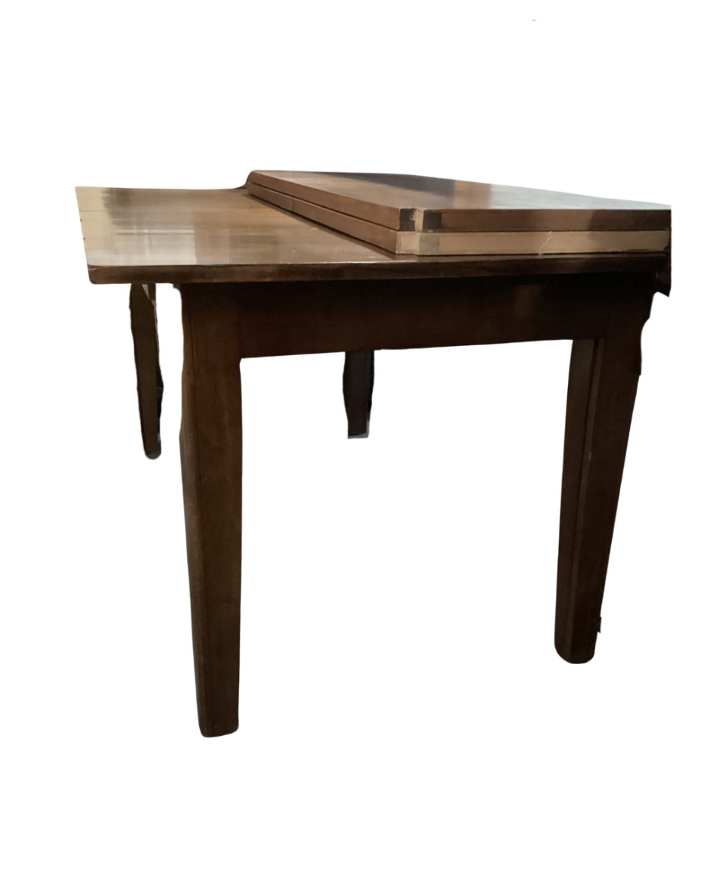 Extendable folding table made of solid oak