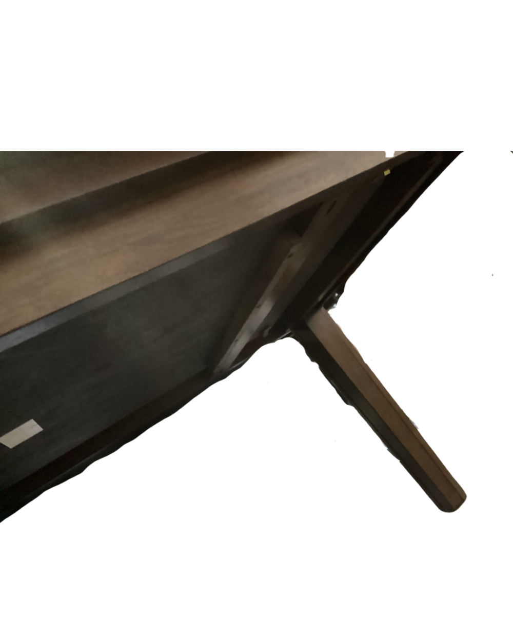 Extendable folding table made of solid oak