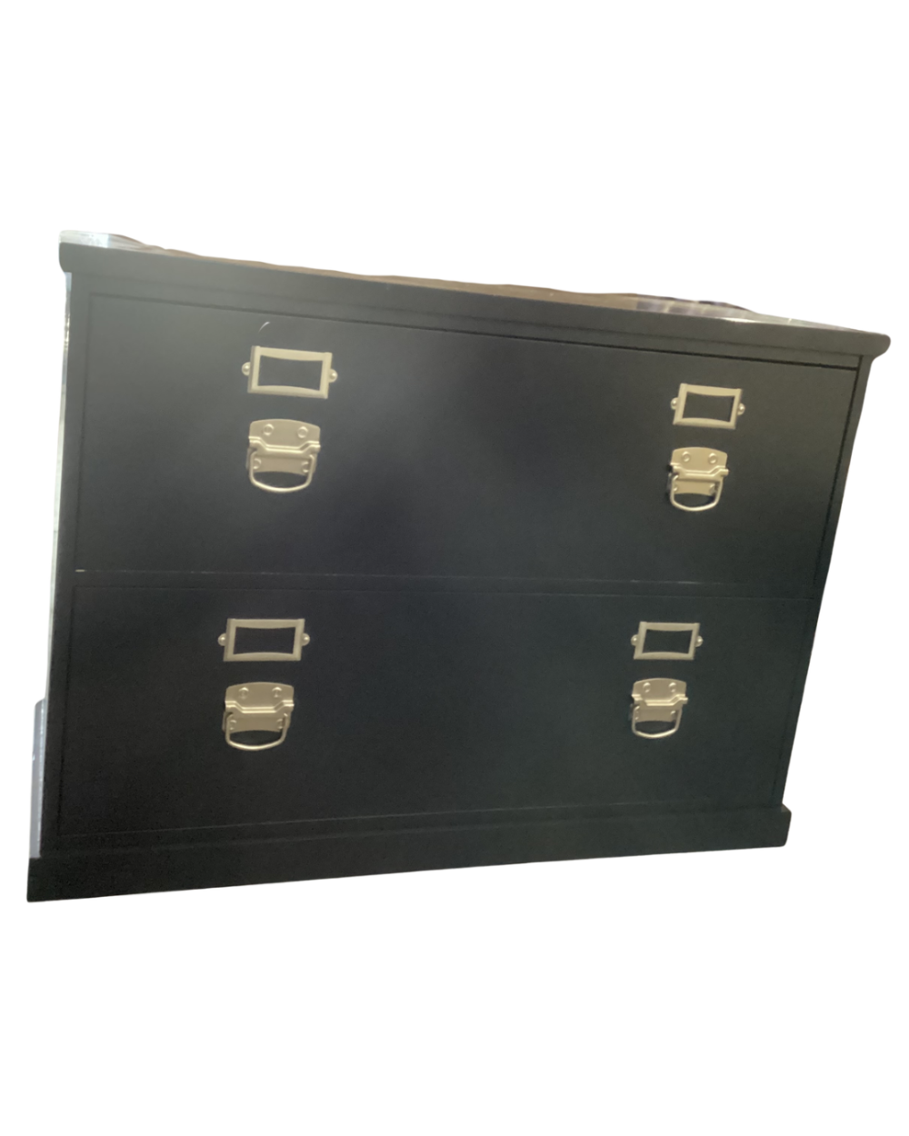 Black Pottery Bran Bedford lateral file cabinet