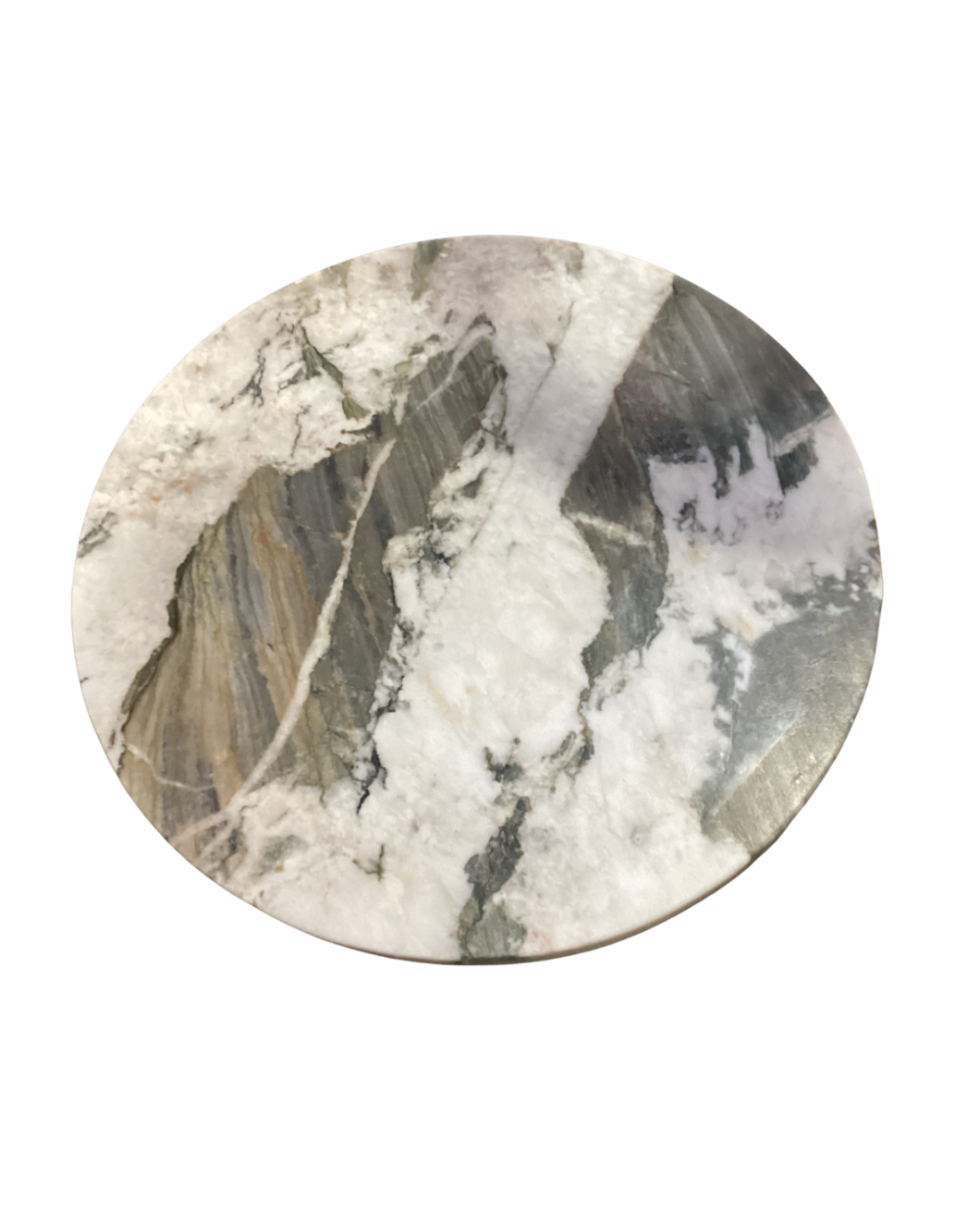 Panda Marble Circular Side Table