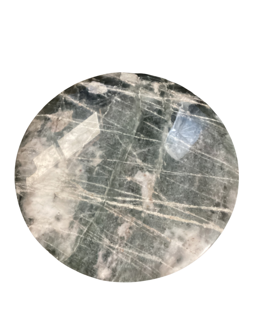 Marble mushroom-shaped side table