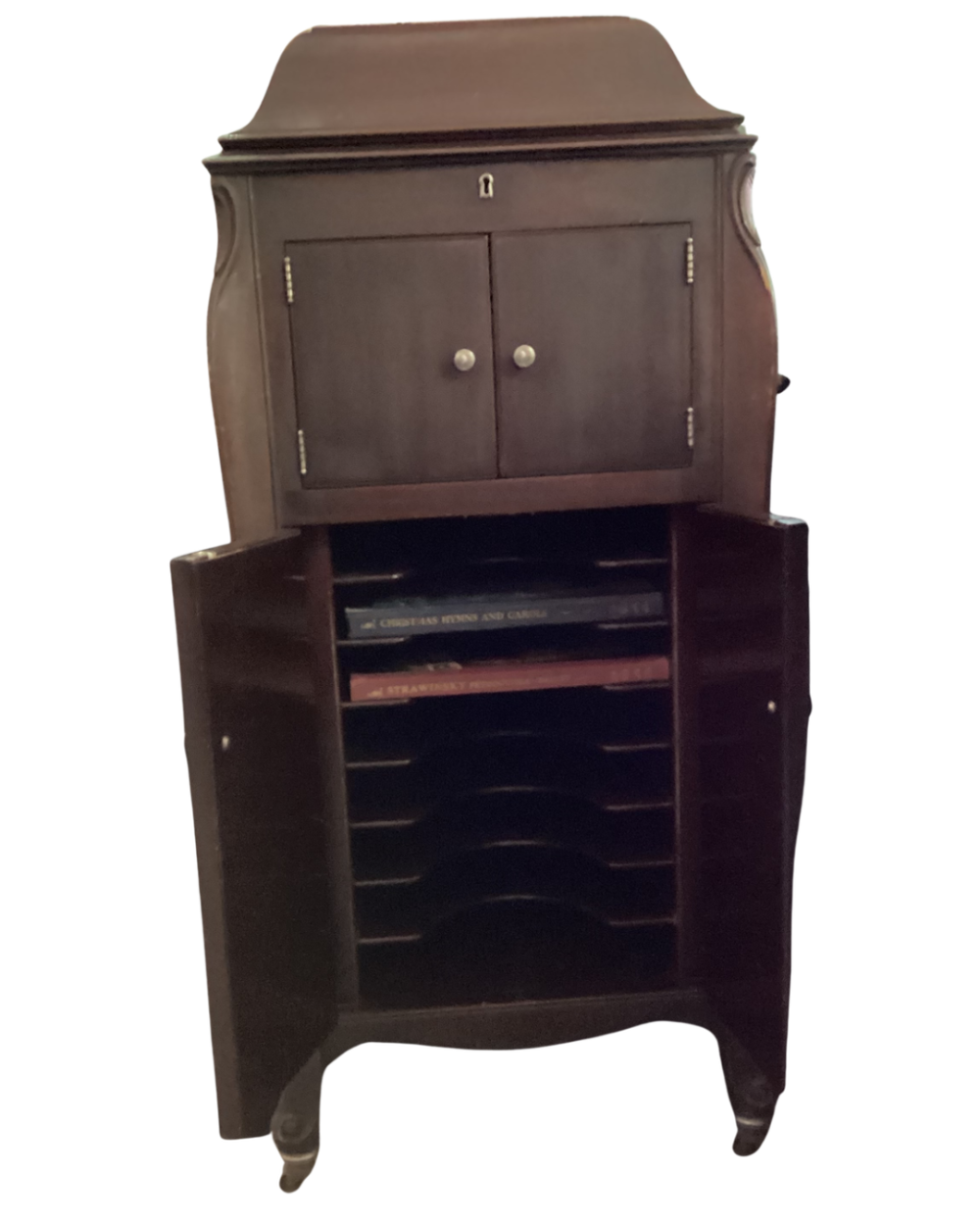 Antique Victor Victrola Phonograph Cabinet Record Player