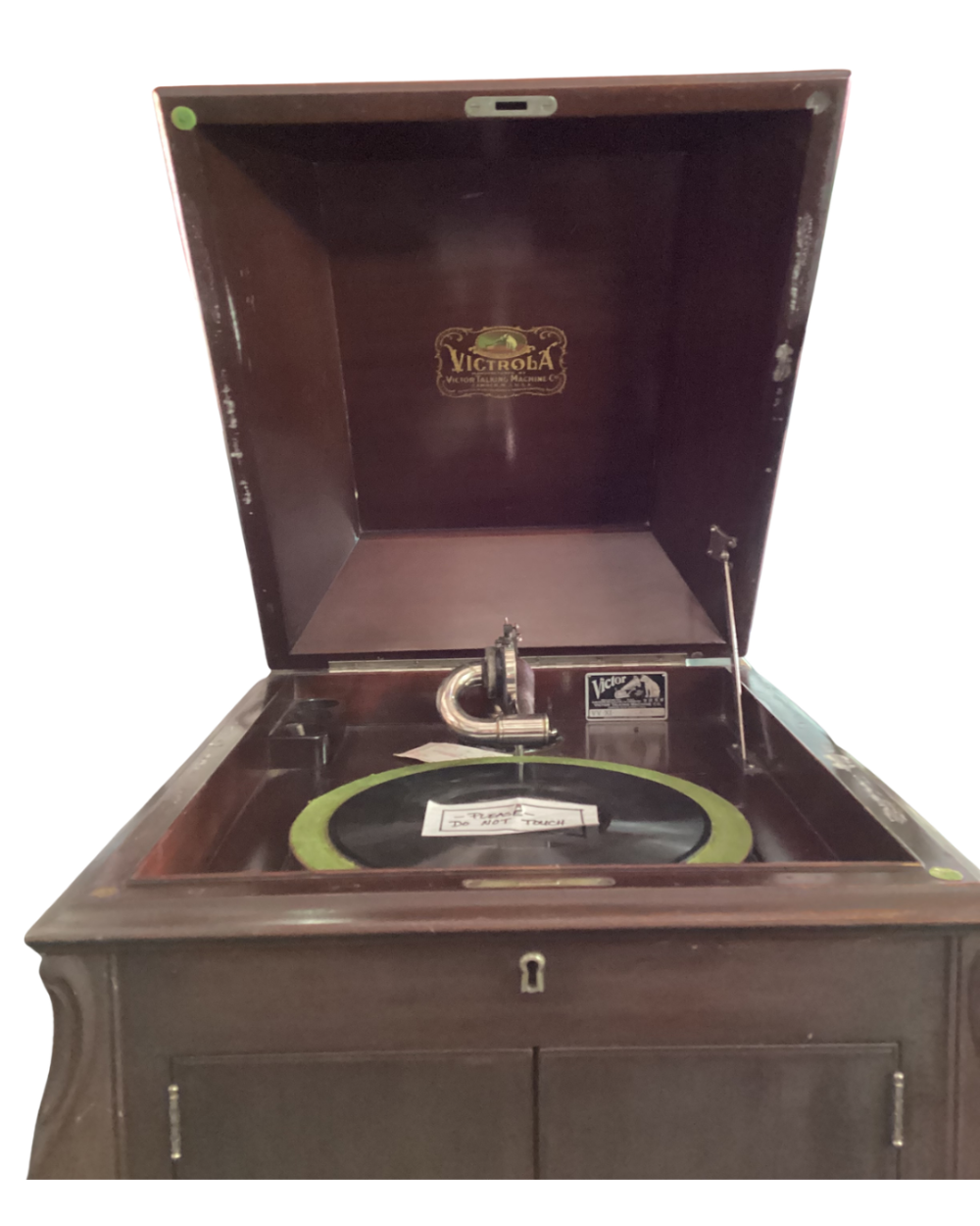 Antique Victor Victrola Phonograph Cabinet Record Player
