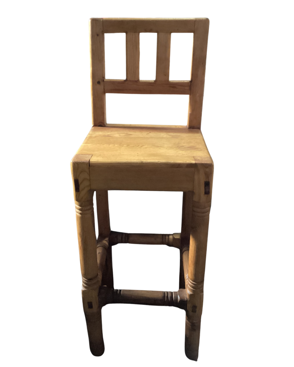 Rustic pine bar stool