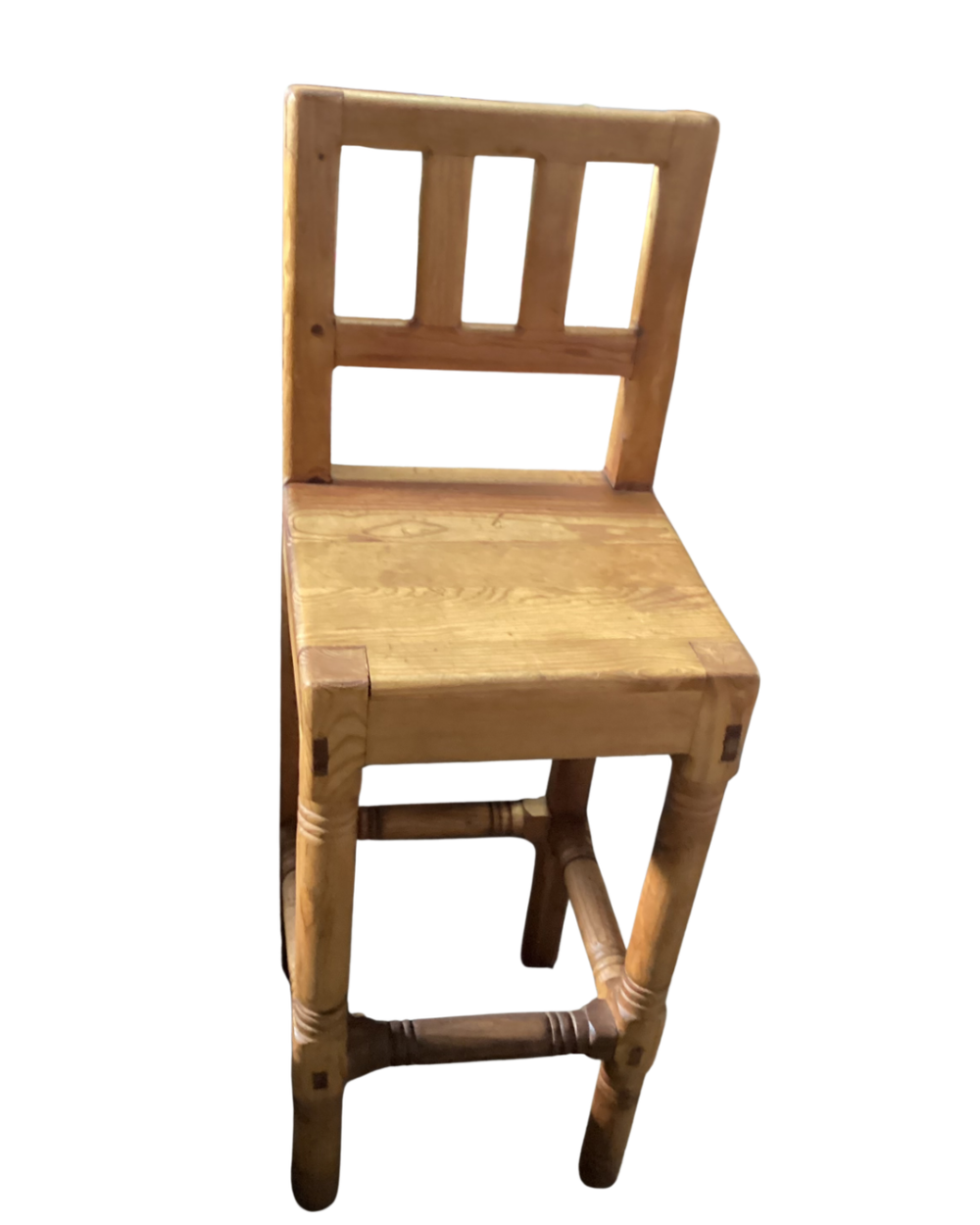 Rustic pine bar stool